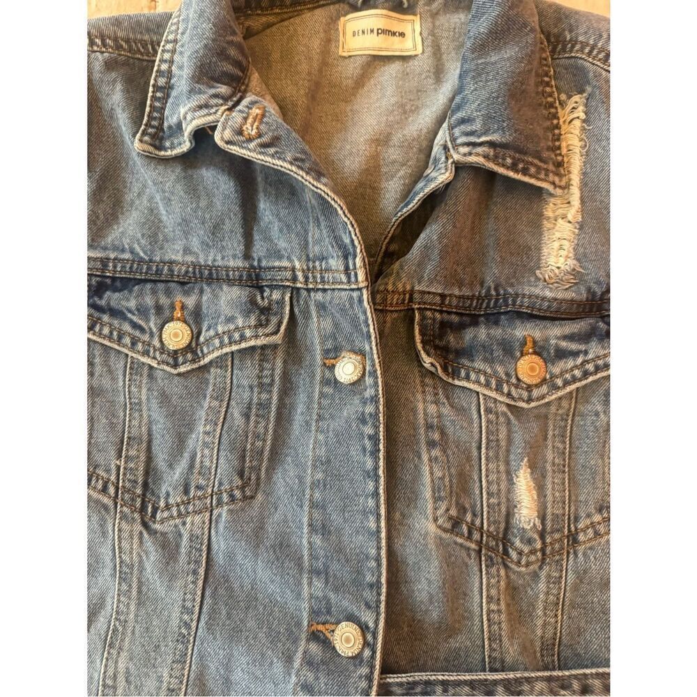 0017 Light Blue Jean Jacket - Classic Trucker Style